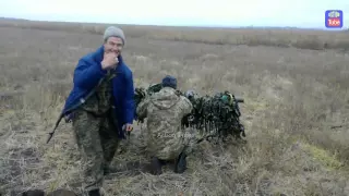 Бойцы АТО бьют из ПТУРа по позициям ополчения 21 11 Донецк War in Ukraine