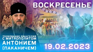 Толкование Евангелия с митр. Антонием (Паканичем). Воскресенье, 19 февраля 2023 года