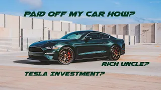 How did I AFFORD my 2019 MUSTANG GT BULLITT??! Tesla Investment?