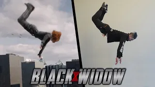 Stunts From Black Widow In Real Life (Marvel, Parkour)