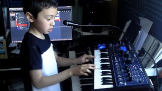 Equinoxe 3  Jean Michel Jarre Cover by 8 year old Archie Nash