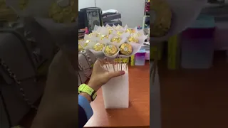 How to make ferrero rocher bouquet with baby breath 🎈