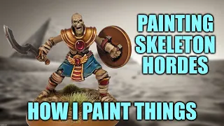 Simple Spooky Skeletons - Painting Hordes the Easy Way! [How I Paint Things]