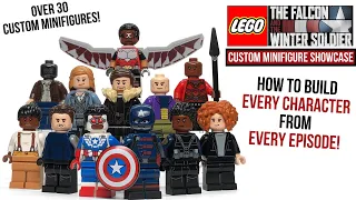 LEGO FALCON AND THE WINTER SOLDIER Custom Minifig Showcase - How to Build EVERY Character!