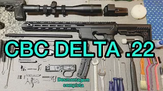 CBC Delta .22LR, desmontagem completa, limpeza, manutenção, lubrificação e montagem - disassembly .