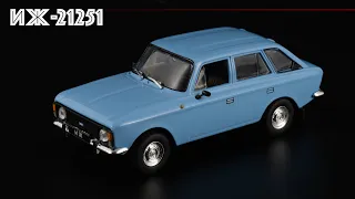 Chinese miniature based on IZH-21251 • Automobile legends of the USSR 134 • Scale models 1:43