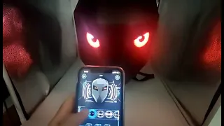 LED knight backpack-a very cool technology backpack, moving eyes