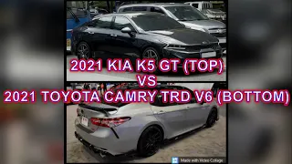 2021 Kia K5 GT vs 2021 Toyota Camry TRD - Comparison on Paper