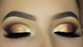 Smokey Golden Cut Crease Tutorial - ABH PRISM PALETTE