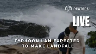 LIVE: Typhoon Lan expected to make landfall in Inami, Japan