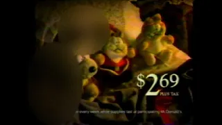 McDonald's Garfield Christmas Plush Toys commercial (1991)