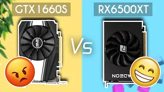 El GRAN ERROR de la RX 6500 XT 😫/ RX 6500 XT Vs GTX 1660 SUPER