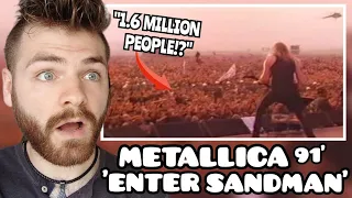 BIGGEST EVER CROWD?! | Metallica - Enter Sandman Live Moscow 1991 | FIRST TIME REACTION!!