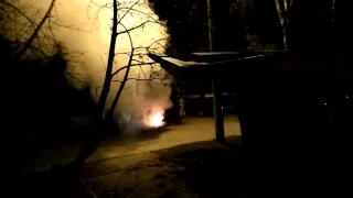 Поджог машины в Иркутске 09.04.16