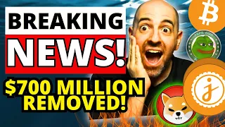 $700,000,000 JUST REMOVED! OMG! JASMY COIN WAS ON FIRE TODAY! SHIBA INU BITCOIN UPDATE