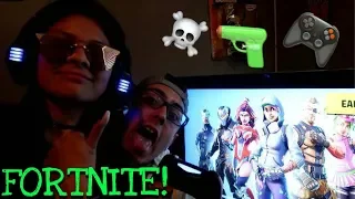 BF TEACHES GF HOW TO PLAY FORTNITE! (#1 VICTORY ROYALE)