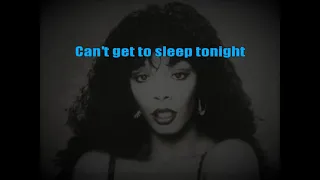 Donna Summer   Can't Get to Sleep Tonight Karaoke