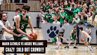 Marin Catholic vs Archie Williams | CRAZY SOLD OUT CROWD | Kyle Winters vs Will Hiembrodt