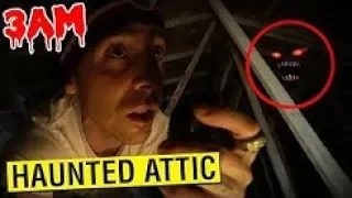 GONE WRONG DO NOT GO INTO THE HAUNTED ATTIC AT 3AM CHALLENGE!! WALKIE TALKIE RITUAL