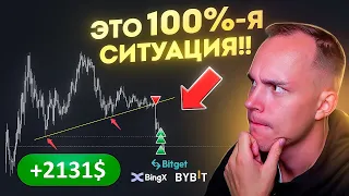 Это ЛУЧШАЯ СИТУАЦИЯ Для ТРЕЙДЕРА!! +2131$ с 1 отработки! Криптовалюта, Трейдинг, Скальпинг, Фьючерсы