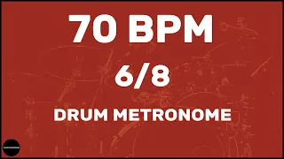 6/8 | Drum Metronome Loop | 70 BPM