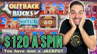 $120 A SPIN!! 🦘 Outback Bucks MIGHTY CASH Challenge ⮕ JACKPOT at Yaamava'