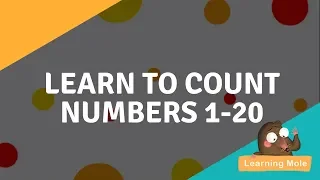 Learn to Count to 20 for Preschoolers and Kindergarten