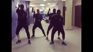 El baile de Griezmann,Pogba,Dembele y Mendy ante la final de la Copa del Mundo #PutaindeMerde #viral