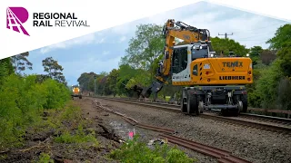 Early works begin at Morwell on the Gippsland Line