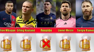 Top Footballer's who Drink Alcohol in real life !