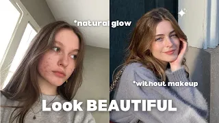 How to look better WITHOUT makeup (seriously works) | how to look ATTRACTIVE without makeup | 100%