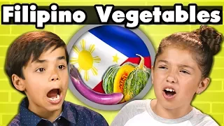 KIDS EAT FILIPINO VEGETABLES! | Kids Vs. Food