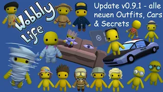 Wobbly Life Update v0.9.1 - alle Secrets 🌨️🪂, Outfits 🌨️🕵🌀 und Autos 🚓🛋️