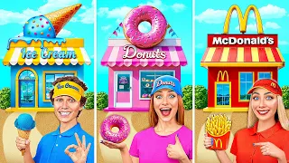 Una Casa De Color Desafío | McDonald’s vs Helado vs Donas por Multi DO Smile