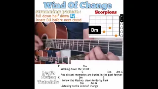 Wind Of Change - Scorpions guitar chords w/ lyrics & strumming tutorial