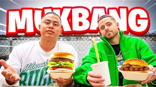 HiHo CheeseBurger Mukbang With Basketball Legend @Professorlive !