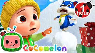 Deck the Halls Snow Adventure: Fantasy Animals | CoComelon - Animal Time | Nursery Rhymes for Babies