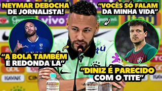 NEYMAR DÁ PATADA EM JORNALISTA NA COLETIVA DA SELEÇÃO BRASILEIRA!!