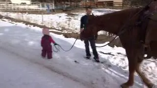 More Emma and Cinnamon The Horse!