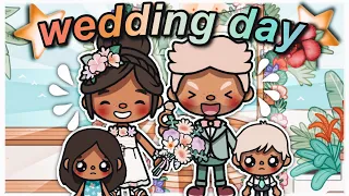 💍 WEDDING DAY! *SO CUTE* 😽🌷 || 🔊 VOICEOVER || Toca Boca Roleplay