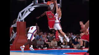 '89 Pistons vs. '96 Bulls Game Highlights NBA 2K19 Classic Teams