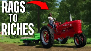 Starting With No Money In Farming Simulator 22 | Rags To Riches Challenge | Ep 1