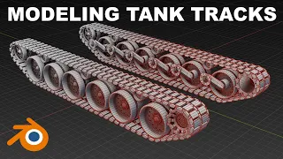 Modeling Challenger 2 Tank Tracks in Blender (Arijan)