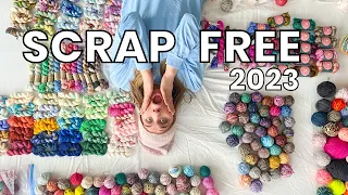 FINALLY Taming My Overwhelming Yarn Scrap Collection #scrapfree2023 (part 1!)