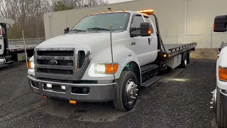 2015 Ford F650 Superduty Extended/Quad Cab Wrecker Rollback/Tow Truck Diesel