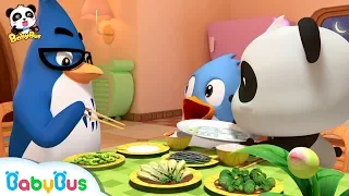 Baby Panda Loves Vegetables | Thanksgiving | Don't Waste Food | BabyBus Cartoon