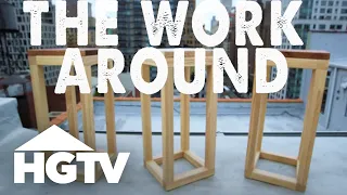 The Work Around: How to Make an Easy Modern Stool | HGTV