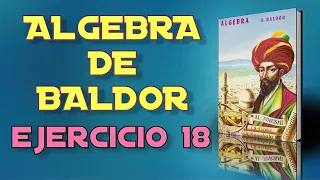 Algebra de Baldor Desde Cero - Ejercicio 18 - Ejercicios 4 al 5 de 14