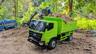 BARU RILIS rc hino 500 dump truck engkel langsung di pakai muat tanah timbunan