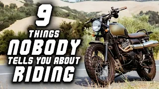 9 Things Nobody Tells You About Riding Motorcycles